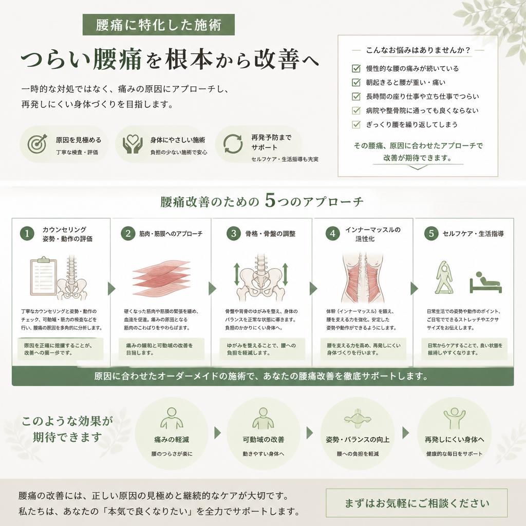 4. 腰痛緩和アプローチ