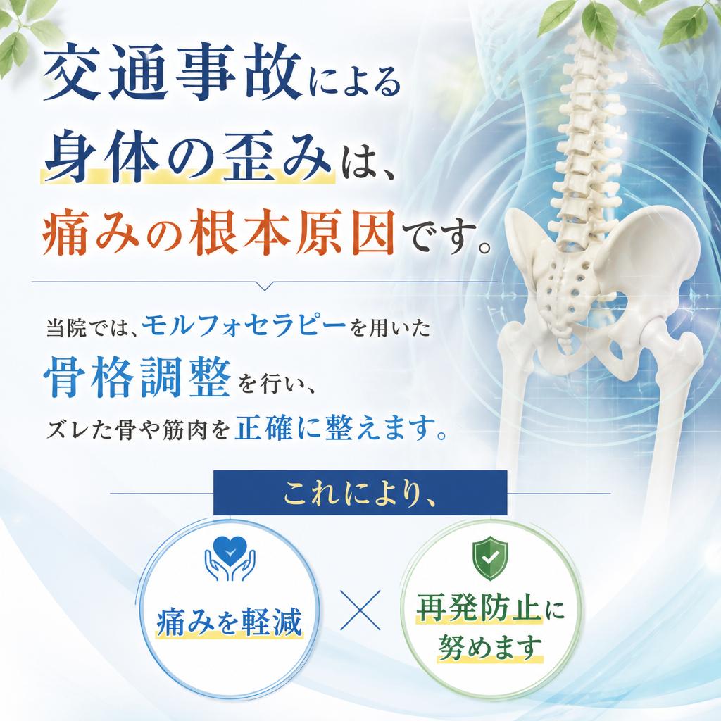 骨格調整で根本原因にアプローチ