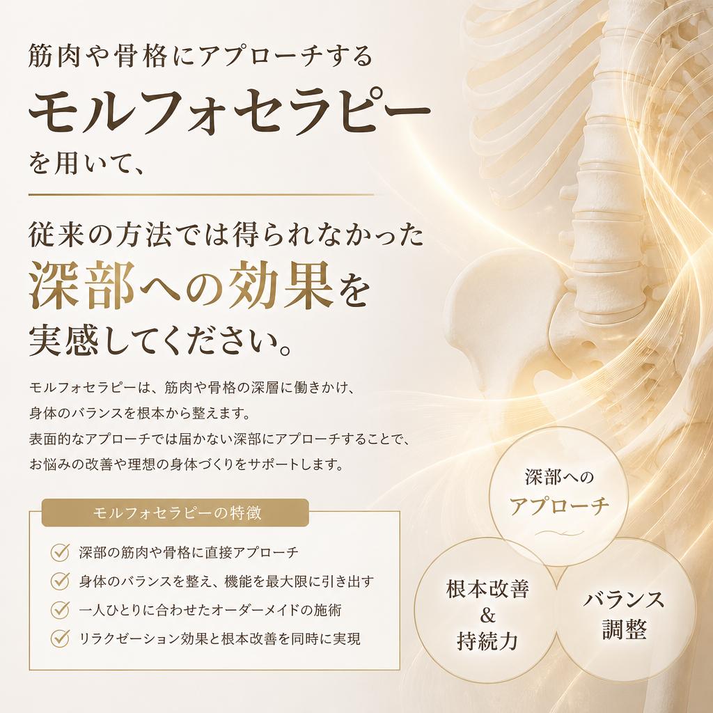 最新技術『モルフォセラピー』の導入