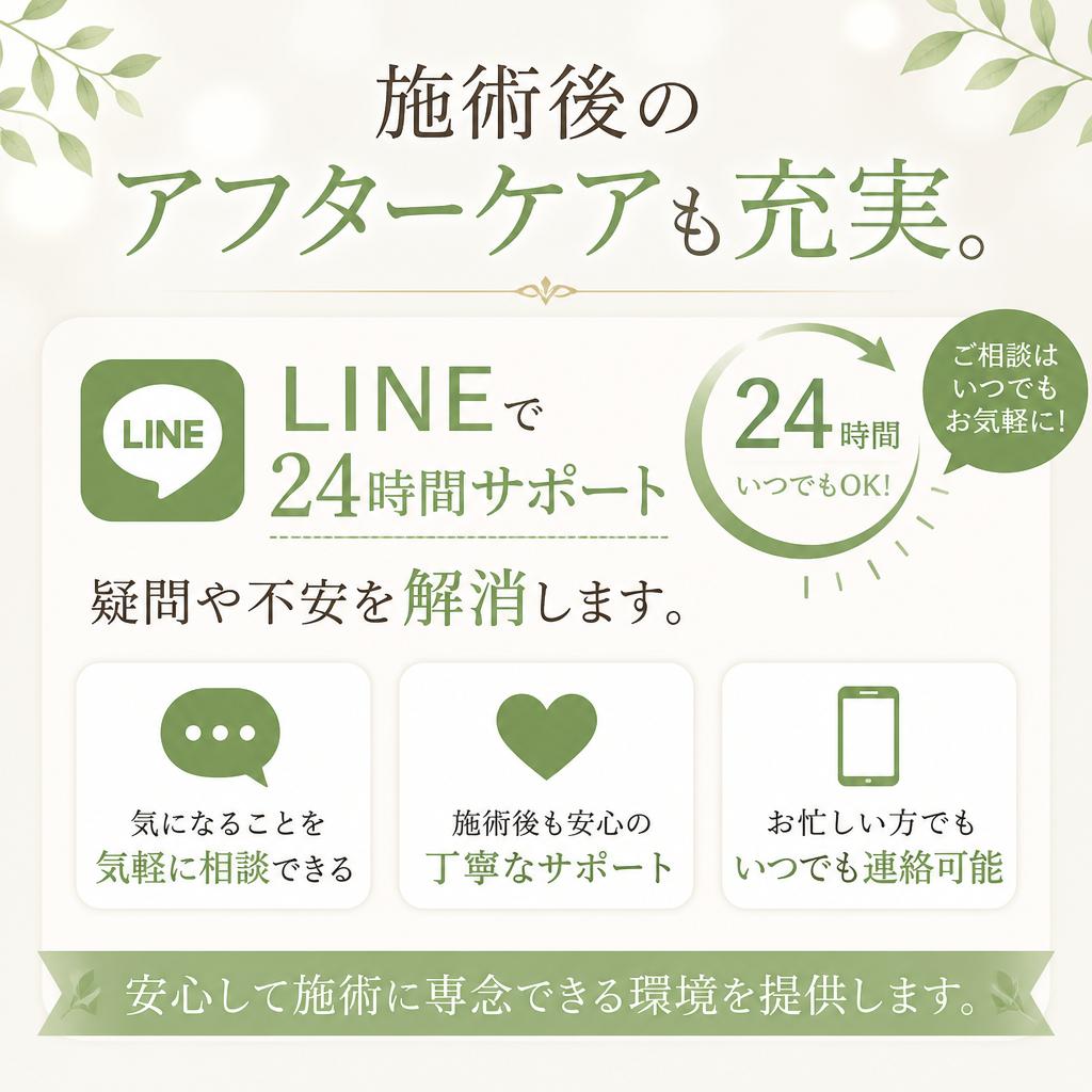 施術後のアフターケア