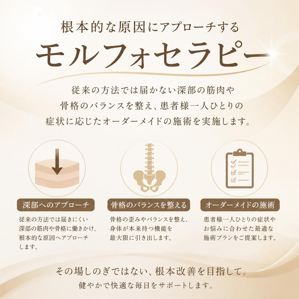 信頼できる治療法：モルフォセラピー