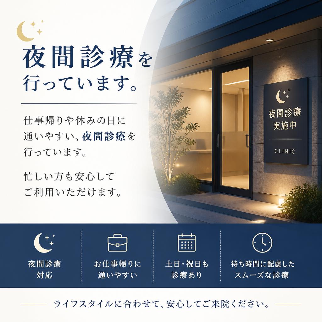2. 夜間診療のご案内