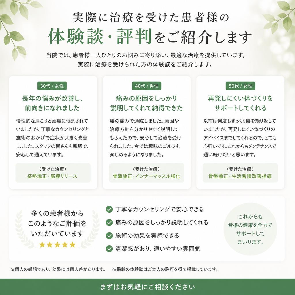 5. 患者様の声