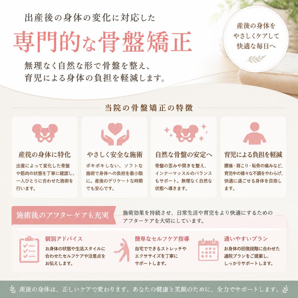 産後のケアもお任せ